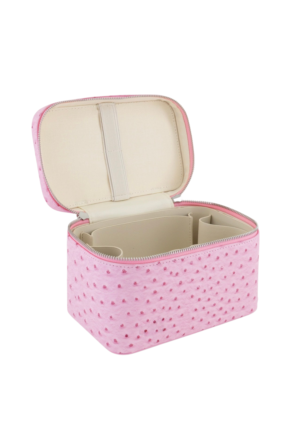 Ostrich Signature Vanity Case - Roseate