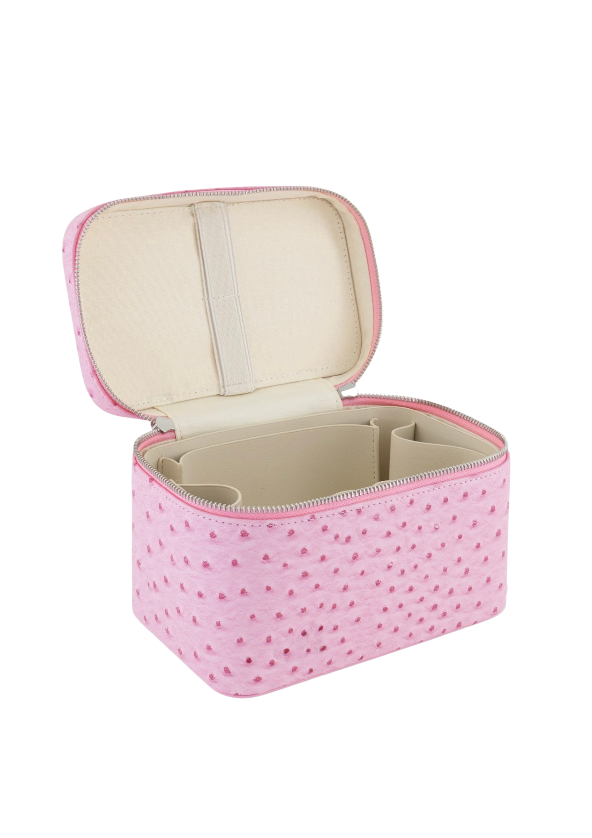 Ostrich Signature Vanity Case - Roseate
